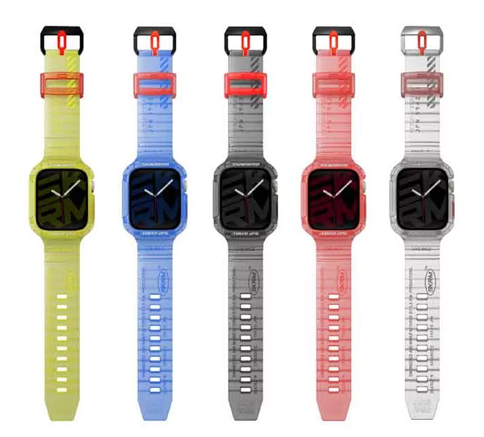 تصویر بند Saido برند اسکین آرما مخصوص Apple Watch؛ بند سبک، شیک و مناسب استفاده روزمره.